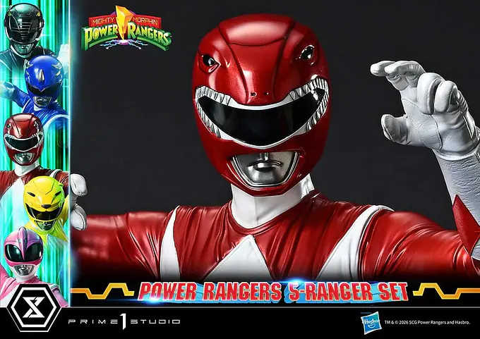 Mighty Morphin Power Rangers Premium Masterline Set of 5 Statues 1/4 Deluxe Bonus Version 62 cm - Prime 1 Studio photo 22