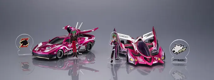 Future GPX Cyber Formula Collection -Heritage Edition- Vehicles 2-Pack Proto Jaguar Z-6 & Aoi Stealth Jaguar Z-7 | MegaHouse photo 6