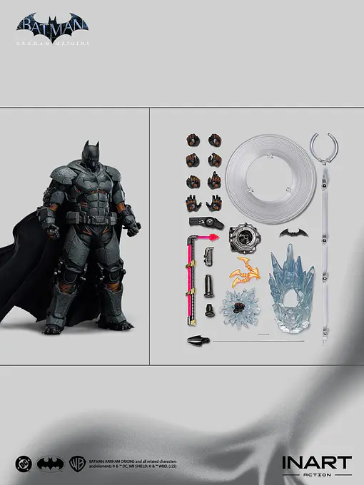 Batman: Arkham Origins Batman (XE Suit) Action Figure | INART photo 11