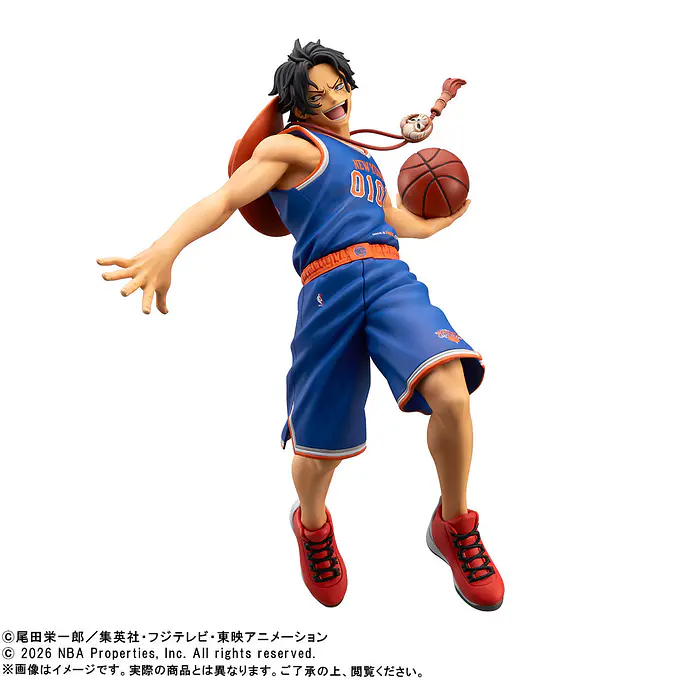 One Piece x NBA Master Stars Piece Portgas D. Ace New York Knicks Figure | Banpresto photo 2