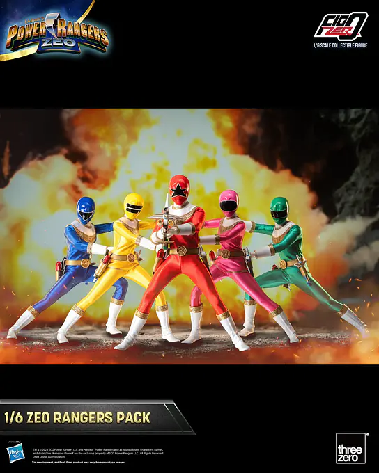 Power Rangers Zeo FigZero 1/6 Zeo Power Rangers Pack Figures - threezero photo 10