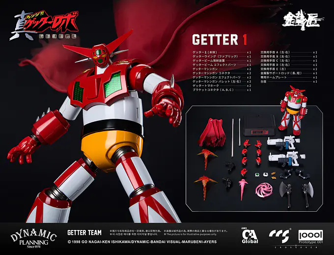 Getter Robo Armageddon Alloy Action Figure Set Getter Team | CCSTOYS photo 8
