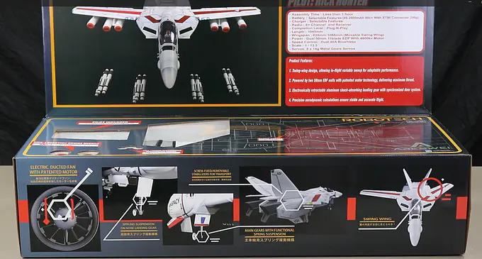 Robotech VF-1J Veritech Fighter 1/13.5 Remote Control Model Aircraft | Areswei photo 5