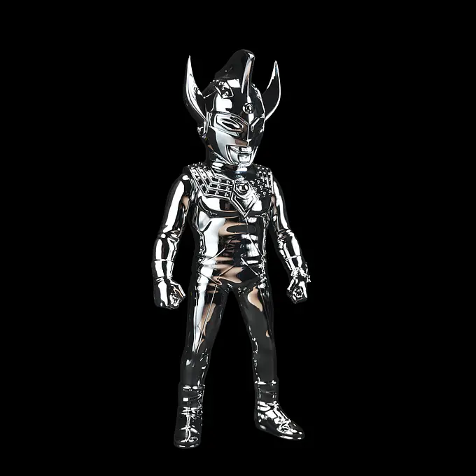 Ultraman Taro Silver Chrome Version Sofubi Figure | Planet-X photo 8