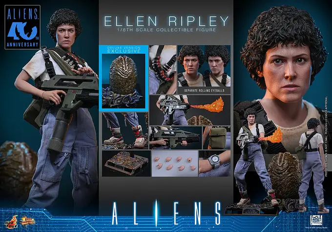 Alien Ellen Ripley 1/6 Action Figure - Hot Toys Movie Masterpiece Deluxe Version 30 cm photo 18