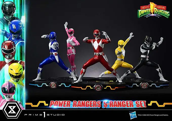 Mighty Morphin Power Rangers Premium Masterline Set of 5 Statues 1/4 Deluxe Bonus Version 62 cm - Prime 1 Studio photo 13