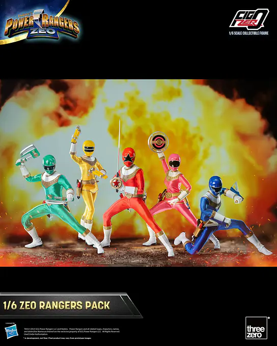 Power Rangers Zeo FigZero 1/6 Zeo Power Rangers Pack Figures - threezero photo 11