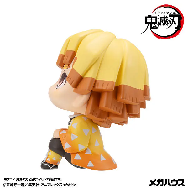 Demon Slayer Look Up PVC Figure Set Zenitsu Agatsuma (Grumpy Ver.) and Kaigaku with Bonus Cushions | MegaHouse photo 9