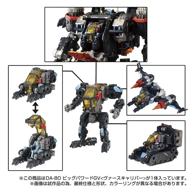Takara Tomy Diaclone DA-80 Big Powered GV Action Figure (Verse Caliber Version) photo 8