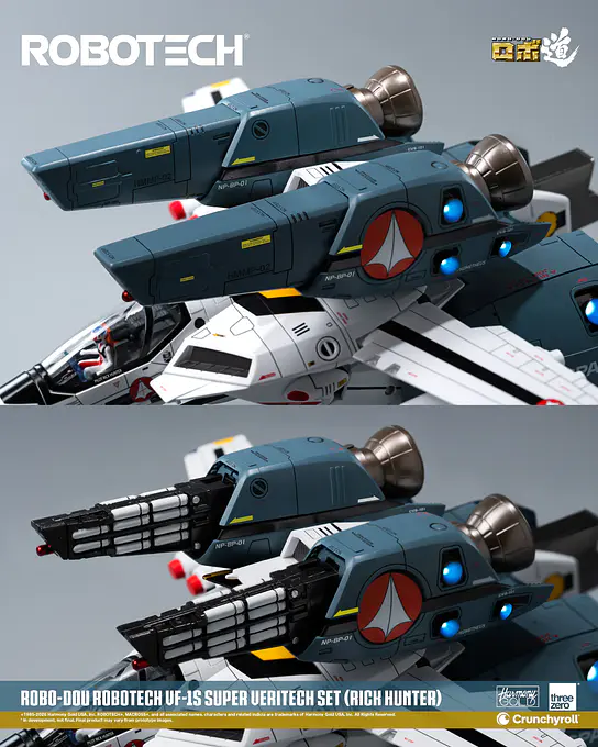 ROBO-DOU Robotech VF-1S Super Veritech Set (Rick Hunter) Figure - threezero photo 34