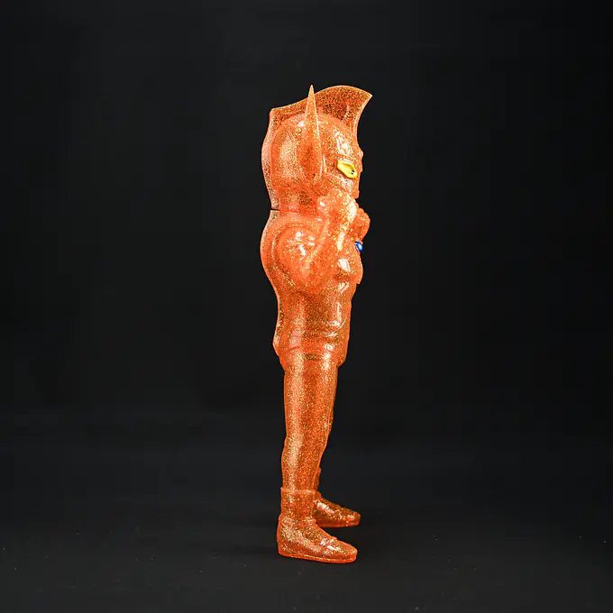 Ultraman Taro Orange Gold Glitter Ultra Dynamite Version Sofubi Figure | Planet-X photo 7