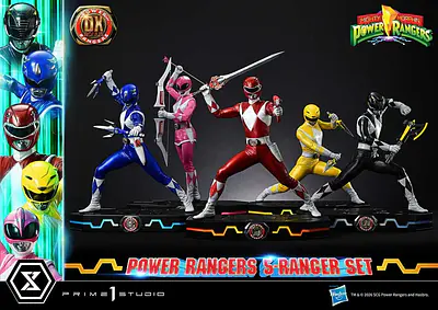 Mighty Morphin Power Rangers Premium Masterline Set of 5 Statues 1/4 Deluxe Bonus Version 62 cm - Prime 1 Studio