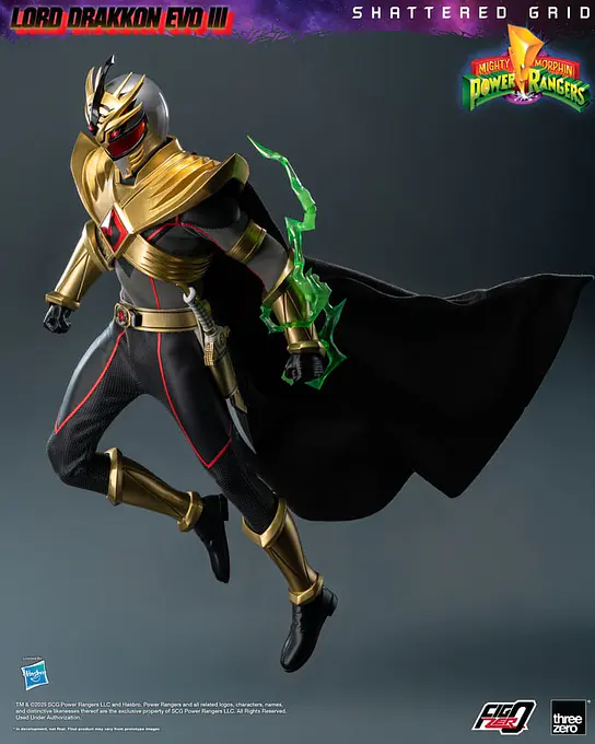 Mighty Morphin Power Rangers Shattered Grid FigZero Action Figure 1/6 Lord Drakkon Evo III 30 cm - threezero photo 8