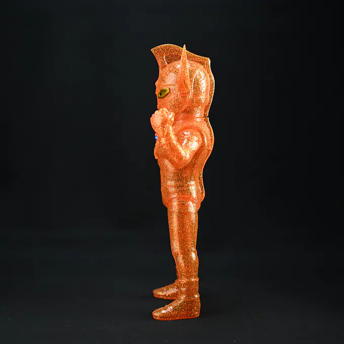 Ultraman Taro Orange Gold Glitter Ultra Dynamite Version Sofubi Figure | Planet-X photo 3