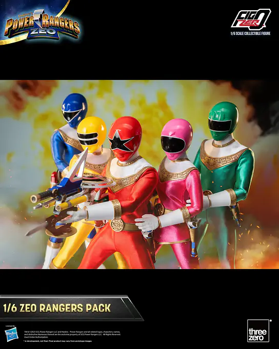 Power Rangers Zeo FigZero 1/6 Zeo Power Rangers Pack Figures - threezero photo 9