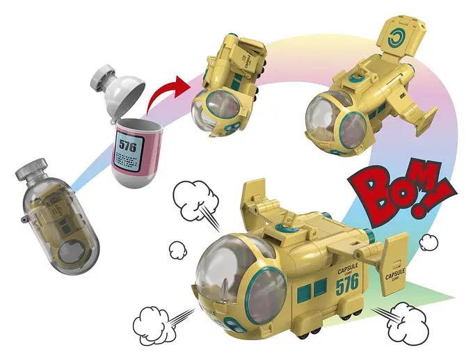 Dragon Ball Z Changearts Action Figure Hoi-Poi Capsule No. 576 Bulma's Airplane 8 cm - Tamashii Nations photo 2