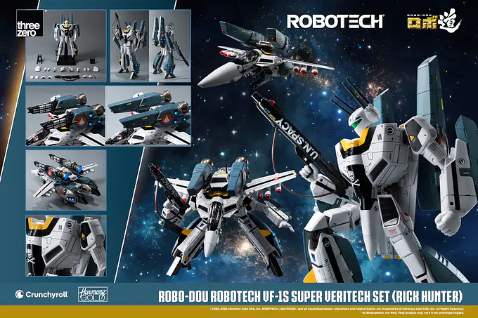 ROBO-DOU Robotech VF-1S Super Veritech Set (Rick Hunter) Figure - threezero photo 27