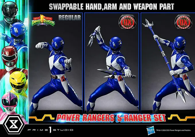 Mighty Morphin Power Rangers Premium Masterline Set of 5 Statues 1/4 Deluxe Bonus Version 62 cm - Prime 1 Studio photo 6