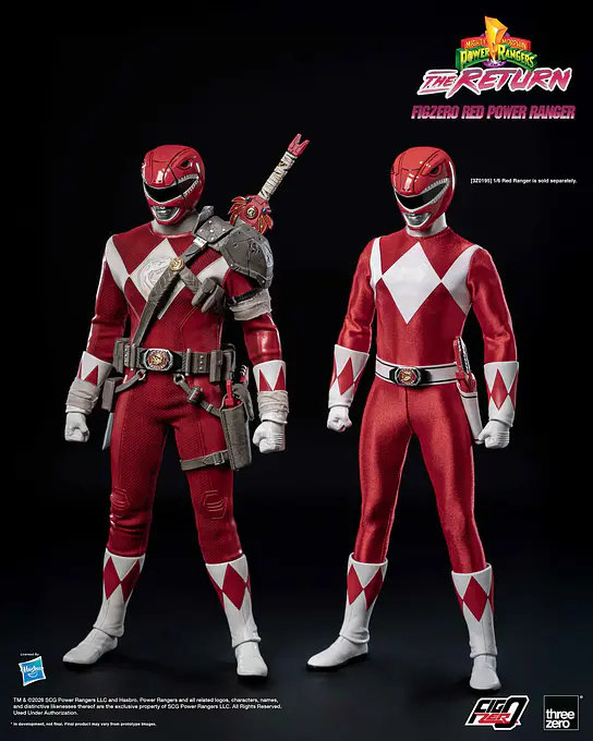 Mighty Morphin Power Rangers: The Return FigZero 1/6 Red Power Ranger Figure - threezero photo 6