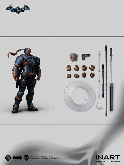 Batman: Arkham Origins Deathstroke Action Figure | INART photo 14