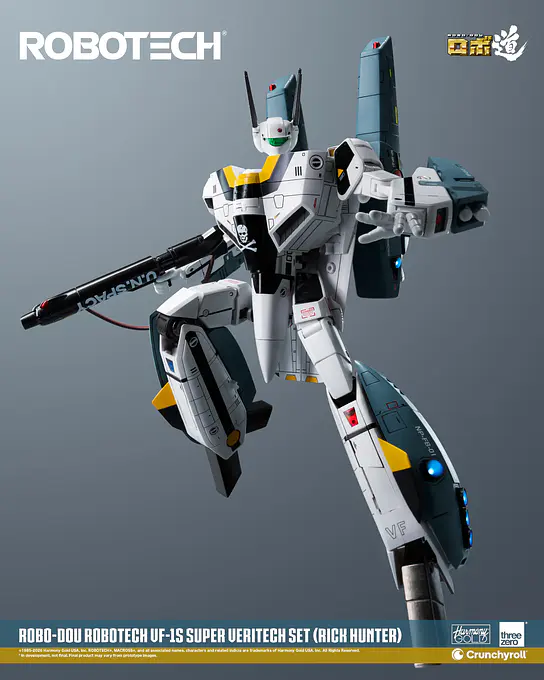 ROBO-DOU Robotech VF-1S Super Veritech Set (Rick Hunter) Figure - threezero photo 44