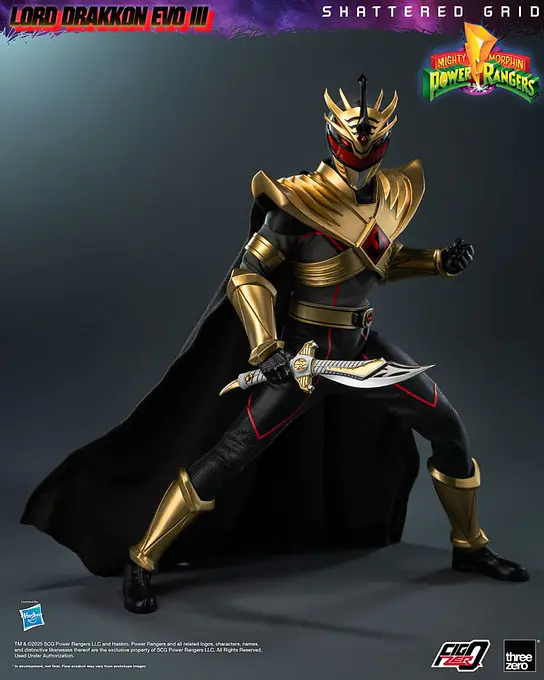 Mighty Morphin Power Rangers Shattered Grid FigZero Action Figure 1/6 Lord Drakkon Evo III 30 cm - threezero photo 10