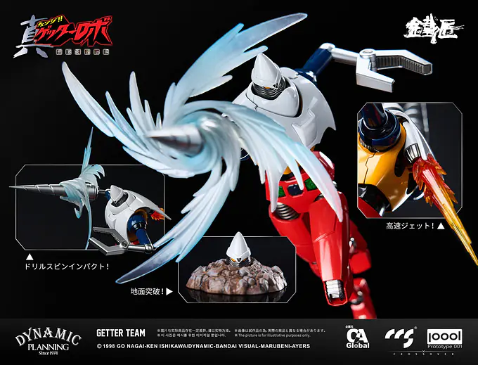 Getter Robo Armageddon Alloy Action Figure Set Getter Team | CCSTOYS photo 6
