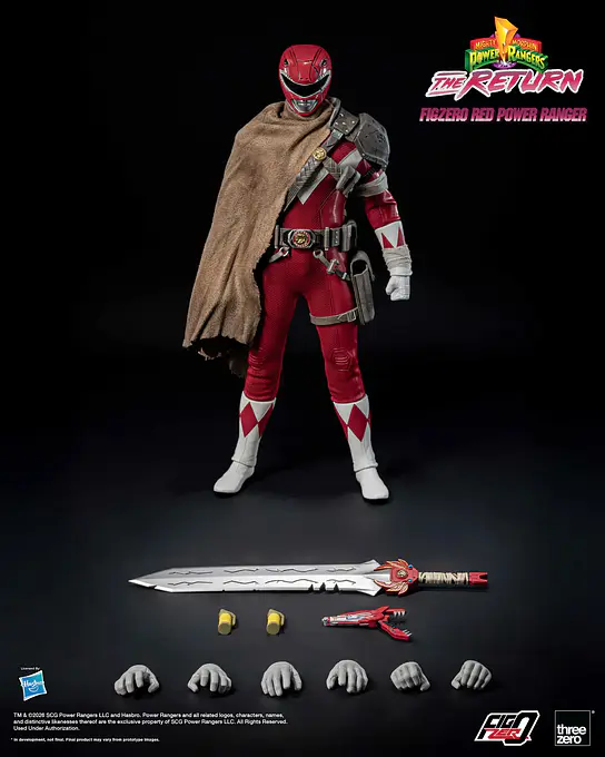Mighty Morphin Power Rangers: The Return FigZero 1/6 Red Power Ranger Figure - threezero photo 7