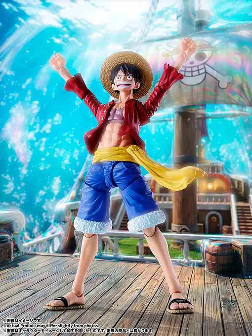 One Piece S.H.Figuarts Monkey D. Luffy New World Figure | Tamashii Nations photo 7