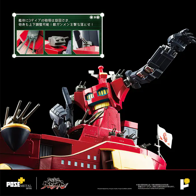 METAL Series Dai-Gurren (Tengen Toppa Gurren Lagann) Figure | POSE+ photo 5