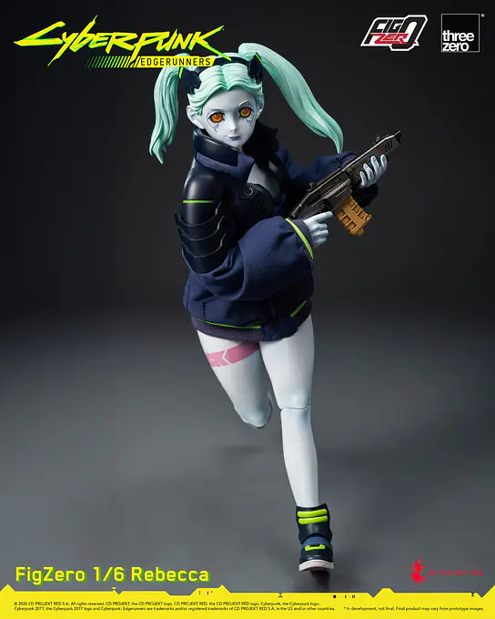 Rebecca running with a compact firearm