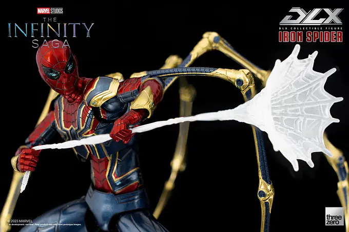 Iron Spider shooting an open web effect