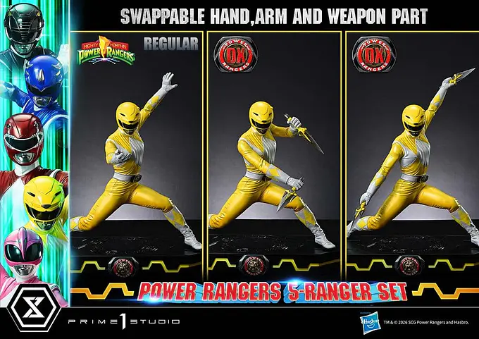 Mighty Morphin Power Rangers Premium Masterline Set of 5 Statues 1/4 Deluxe Bonus Version 62 cm - Prime 1 Studio photo 7