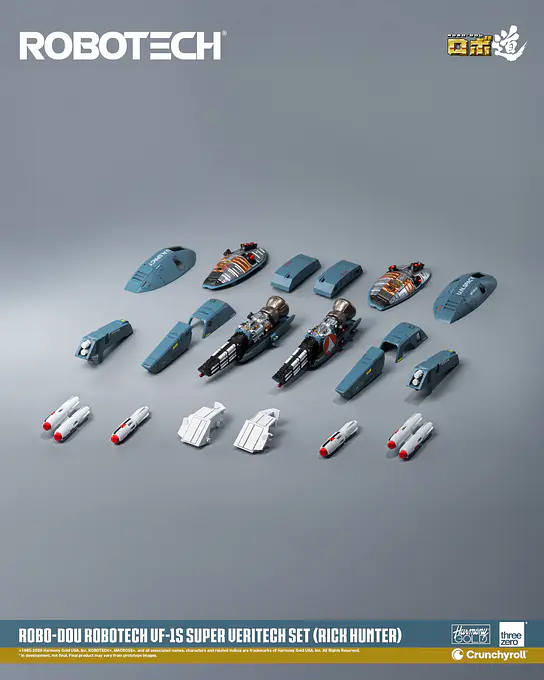 ROBO-DOU Robotech VF-1S Super Veritech Set (Rick Hunter) Figure - threezero photo 29